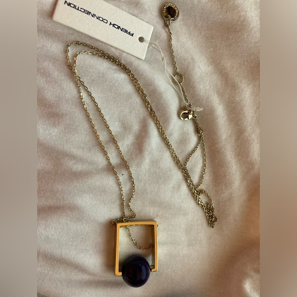 Modern Geometric Pendant Necklace from French Connection